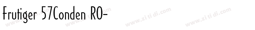 Frutiger 57Conden RO字体转换